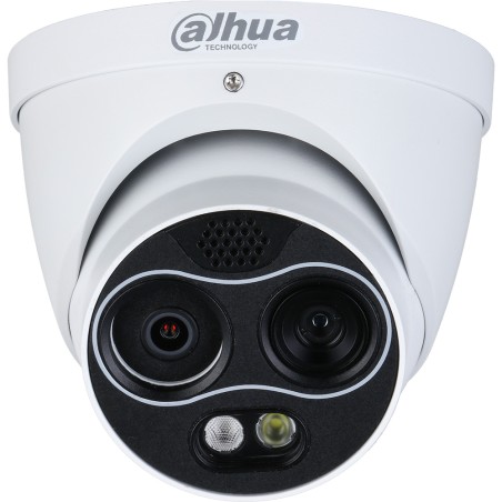 Dahua IP thermal eyeball camera, 4 MP, 3.5/4 mm, IR 30 m, IP67, white - DHI-TPC-DF1241-B3F4-DW-S8 - 1