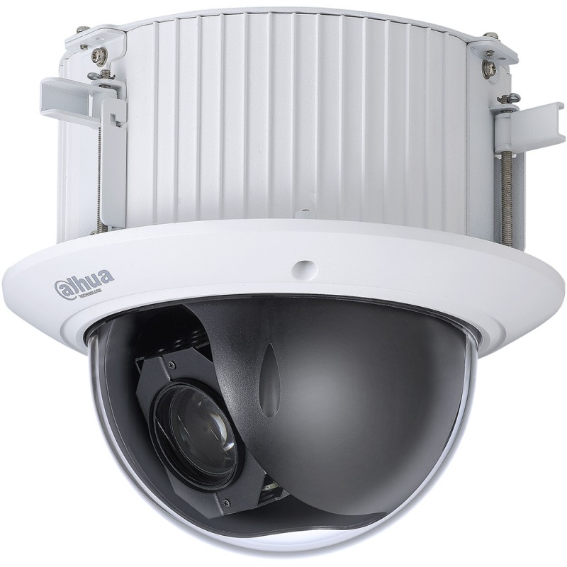 Dahua IP PTZ dome camera, 2MP, 4.8-120mm, IK10, white, flush-mounted - DH-SD52C225DB-HNY - 1