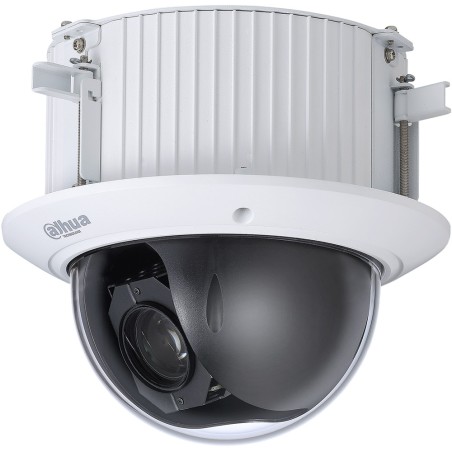 Dahua IP PTZ dome camera, 2MP, 4.8-120mm, IK10, white, flush-mounted - DH-SD52C225DB-HNY - 1