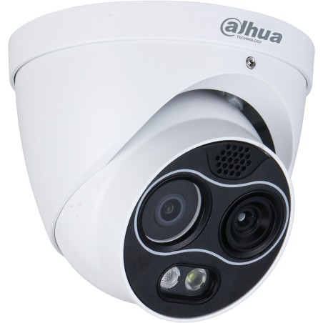 Dahua IP-Thermal-Eyeball-Kamera, 4MP, 2/2 mm, IR 30m, IP67, weiss - DHI-TPC-DF1241-B2F2-DW-S8 - 1