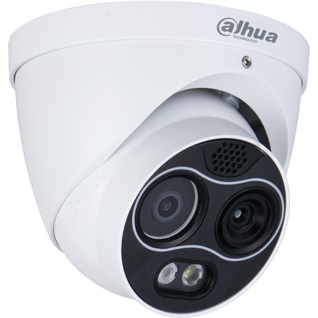 Dahua IP-Thermal-Eyeball-Kamera, 4MP, 2/2 mm, IR 30m, IP67, weiss - DHI-TPC-DF1241-TB2F2-DW-S8 - 1