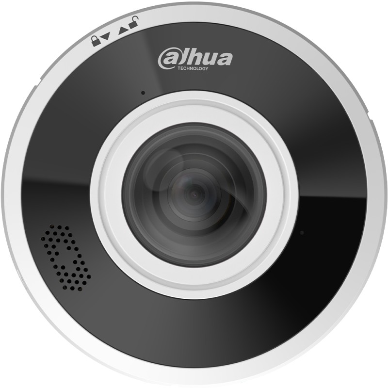 Dahua IP fisheye camera, 6 MP, 1.68 mm, IR 15 m, IP67, IK10, white - DH-IPC-EBW5641P-AS - 1