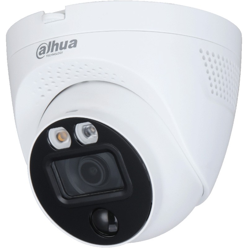 Dahua HD-CVI eyeball camera, 5 MP, 2.8 mm, IR 30 m, IP67, white - DH-HAC-ME1500EQP-LS-0280B-S2 - 1
