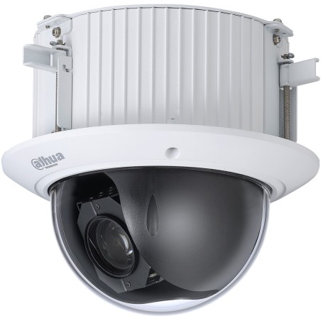 Dahua HD-CVI PTZ dome camera, 2MP, 4.8-120mm, IK10, white, flush-mounted - DH-SD52C225DB-HC - 1