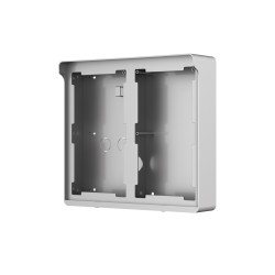 Dahua surface-mounted mounting box, for 2 x 2 modules, with rain cover, metal, IP65, silver - VTM04R4 - 1