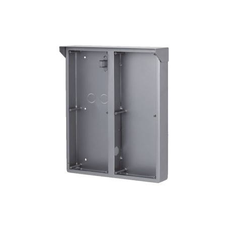 Dahua surface-mounted mounting box, for 2 x 3 modules, with rain cover, metal, silver - VTM56R6 - 1