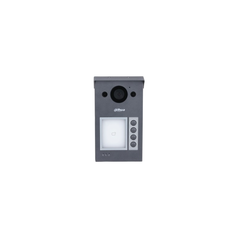 Dahua Outdoor Two-Wire Door Intercom, 2MP, Gray - VTO3312Q-P - 1