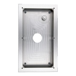Surface-mounted mounting box, for 2 modules, silver - VTM112 - 1