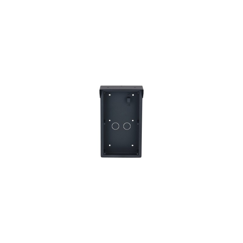Dahua surface-mounted mounting box, for 2 modules, with rain cover, metal, black - VTM26R2 - 1