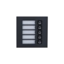 Dahua Erweiterung 5-fach Ruftasten Modul, schwarz - VTO4202FB-MB5 - 1