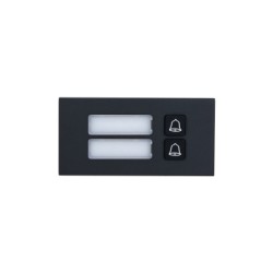 Dahua Erweiterung 2-fach Ruftasten Modul, schwarz - VTO4202FB-MB2 - 1