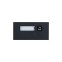 Dahua extension 1-way call button module, black - VTO4202FB-MB1 - 1
