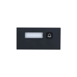 Dahua Erweiterung 1-fach Ruftasten Modul, schwarz - VTO4202FB-MB1 - 1