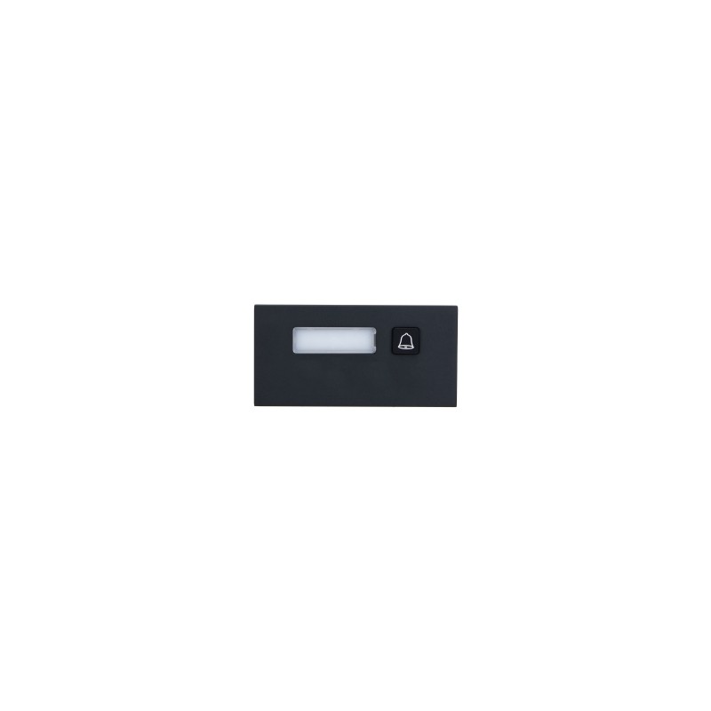 Dahua extension 1-way call button module, black - VTO4202FB-MB1 - 1