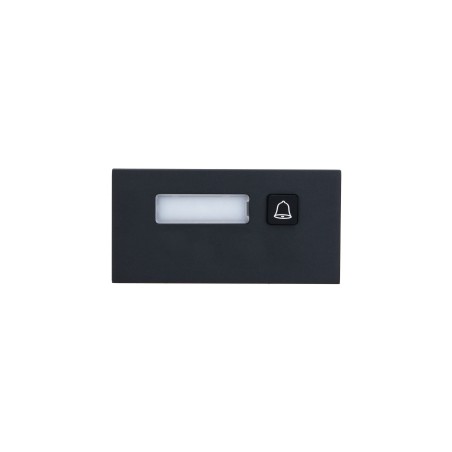 Dahua extension 1-way call button module, black - VTO4202FB-MB1 - 1