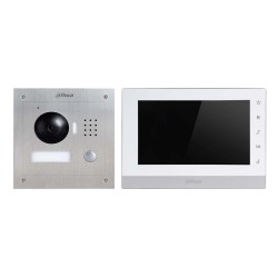 Dahua IP-Videogegensprechanlage-Set (AP), 4-Draht, inkl. Netzteil u. Switch - VTK-VTO2000A-VTH1550CH(Surface mounted) - 1