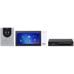 Dahua IP Video Intercom Kit, 2 MP, 7" TFT Touch Screen, IP65, IK07, Flush Mount - KTP01L(F) - 1