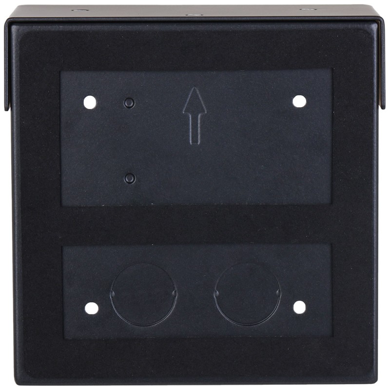 Dahua surface-mounted mounting box, for 1 module, with rain cover, metal, black - VTM76 - 1