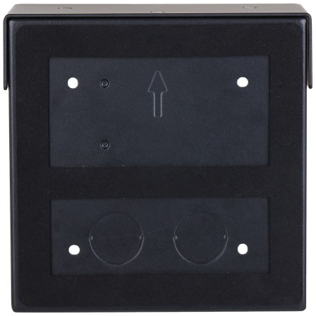 Dahua surface-mounted mounting box, for 1 module, with rain cover, metal, black - VTM76 - 1