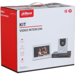 Dahua IP video intercom set, 2MP, 7" TFT touch screen, PoE, IP65, IK07 - KTP04(S) - 1