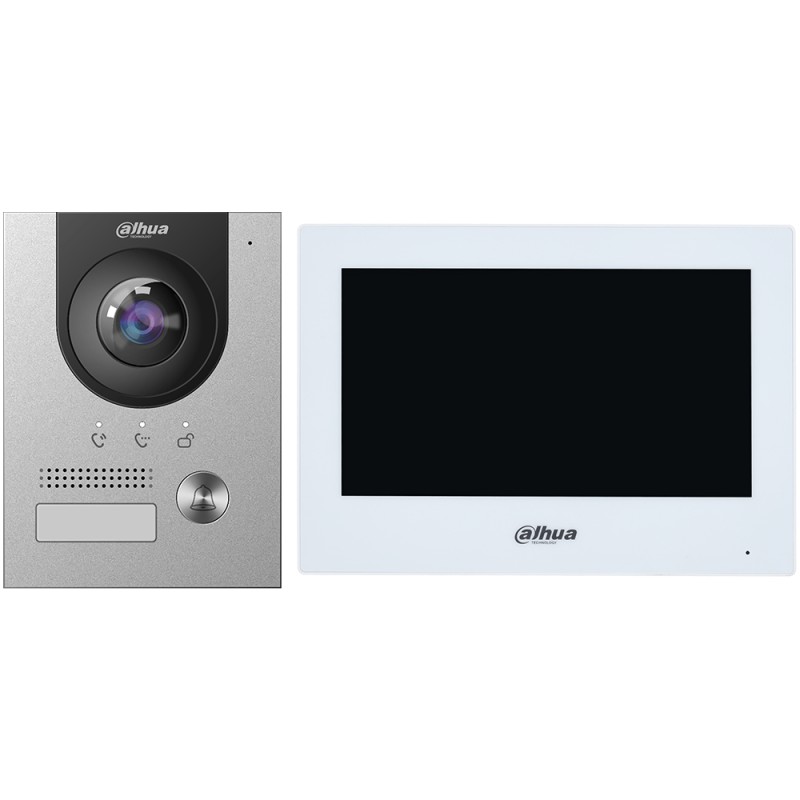 Dahua 2-Draht-Videogegensprechanlagen-Set, silber, Aufputz - KTD02(S) - 1