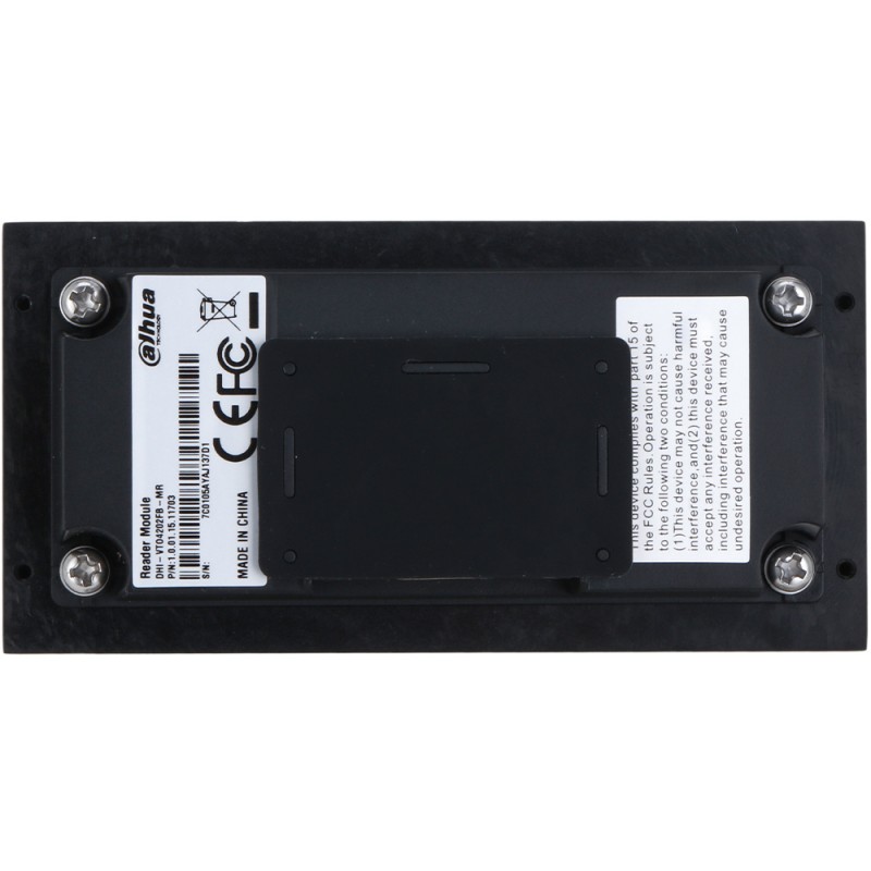 Dahua expansion RFID reader module, for VTO4202FB-X, 125 kHz, black - VTO4202FB-MR1 - 1