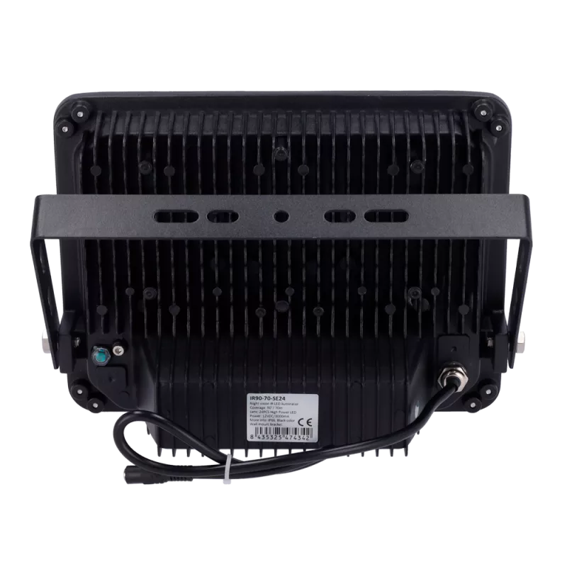 Infrarot-Scheinwerfer - 60M, 850nm, 120° Winkel, IP66 - Schwarz