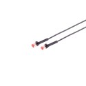 Patchkabel RJ45, CAT6A 500Mhz, 1,0m, schwarz, U-STP(U/FTP), TPE, biegbare Stecker 90Grade - 222653 - 2