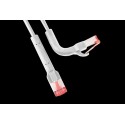 Patchkabel RJ45, CAT6A 500Mhz, 0,25m, weiss, U-STP(U/FTP), TPE, biegbare Stecker 90Grade - 222661 - 3