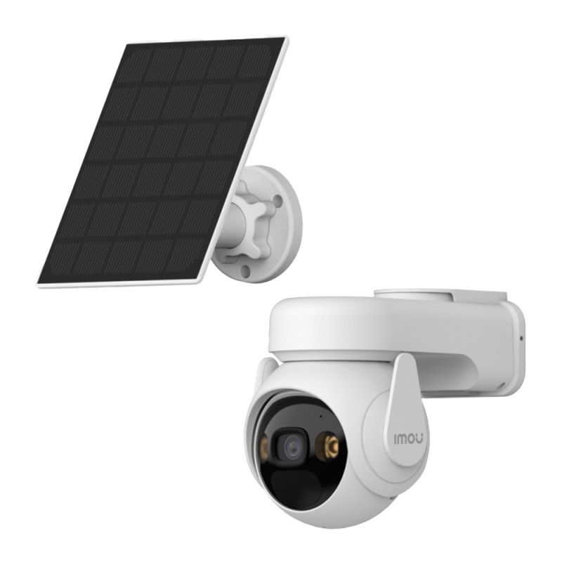Imou 3 Megapixel 4G Battery Camera - Automatic Movement and Tracking - 3.6 mm Lens / 30 m IR / White LED - PIR Detection