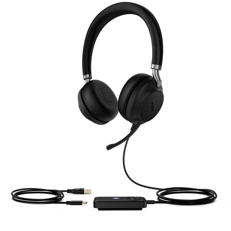 Yealink Bluetooth Headset - UH38 Dual Teams with Battery - USB-C - 207833 - 2