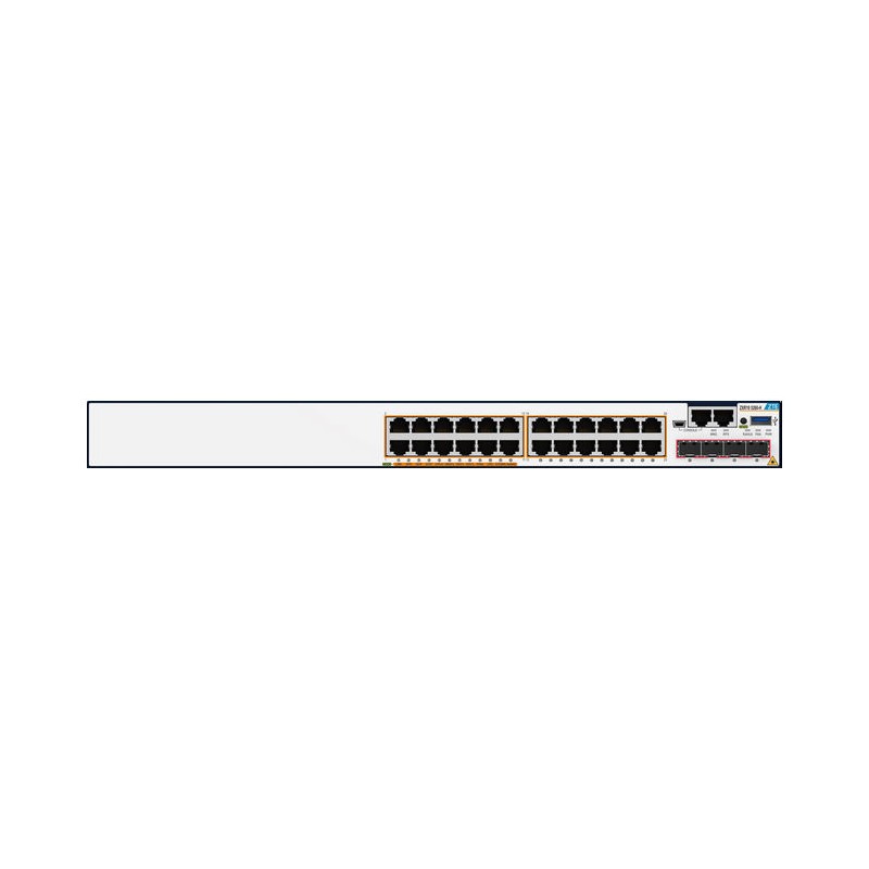 ZTE Switch PoE Layer 2+ 24x10/100/1000 RJ45 + 4x Gigabit SFP+ POE, 5260-28PD-H-1AC-E 720W PoE Budget - 166839 - 1