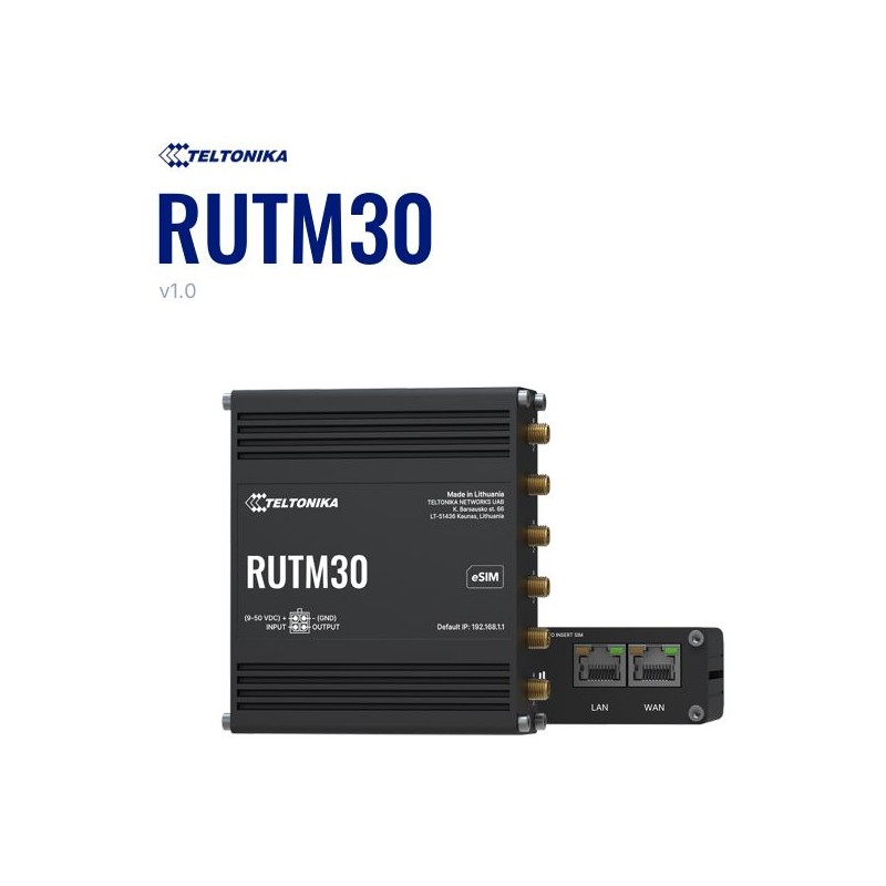 Teltonika · Router · RUTM30 · Kompakter 5G Router - 246219 - 1