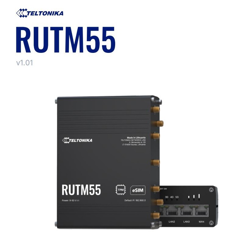 Teltonika · Router · RUTM55 · 5G Industrial Router - 247488 - 1