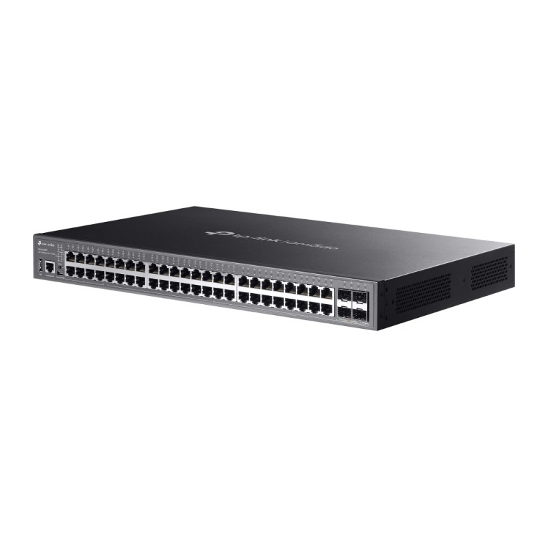 TP-Link Switch full managed Layer3 28 Port &bull 24x 1 GbE &bull 4x SFP+ Multi-Gig (2,5 Gbps) &bull PoE Budget bis zu 720 Watt &