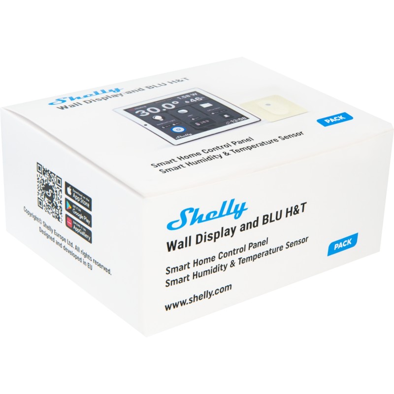 Shelly · Flush-mounted · "Shelly Wall Display White + BLU H&T Ivory" · Android · WLAN · white - 234705 - 5