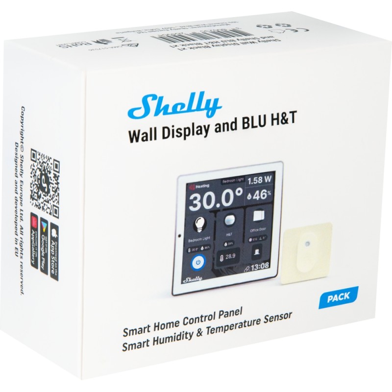 Shelly · Flush-mounted · "Shelly Wall Display White + BLU H&T Ivory" · Android · WLAN · white - 234705 - 6