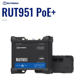 Teltonika · Router · RUT951 PoE + · LTE Modem Router/WLAN · PoE+ without PSU - 246471 - 1