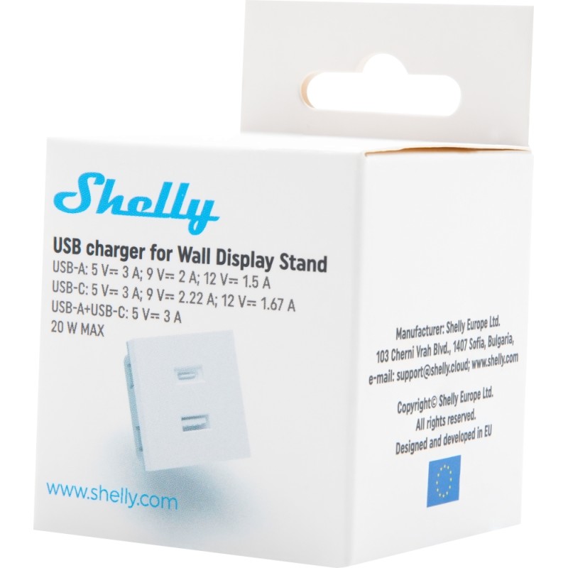 Shelly · Unterputz Zubehör · USB · Charger weiß - 246688 - 6