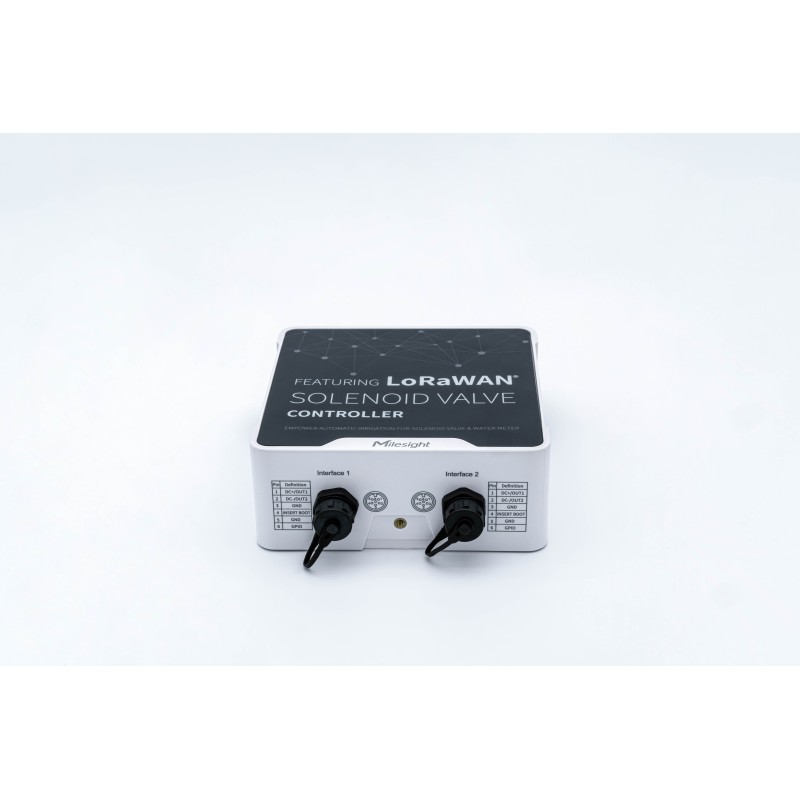 Milesight IoT Solenoid Valve Controller, UC512-DI-868M-EA Solar / LoRaWAN / IP 67 / austauschbare Batterie - 219160 - 3