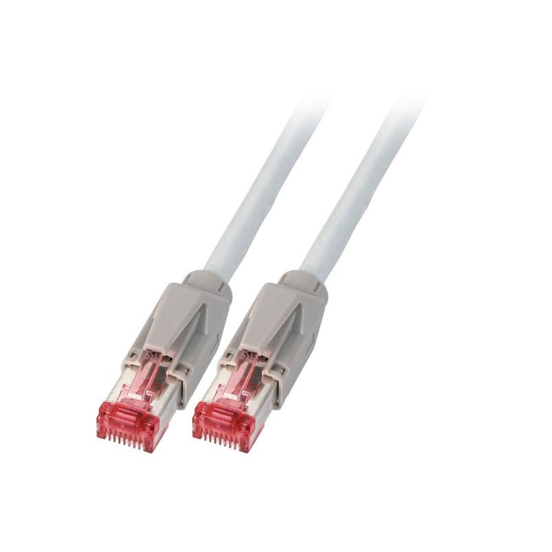 Patchkabel RJ45, CAT6A, 500Mhz, 2m, grau, S-STP(S/FTP), TM21+Leoni-Kerpen F6-90 S/F, - 207464 - 1