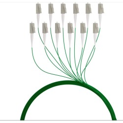 LWL-Pigtail-LC 50/125u,2mtr. OM2, Grün