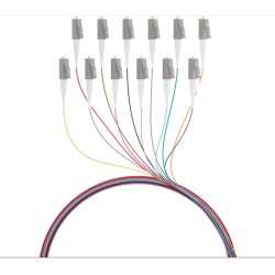 LWL-Pigtail-LC 50/125u,2mtr. OM2, 12-Pack, farbig