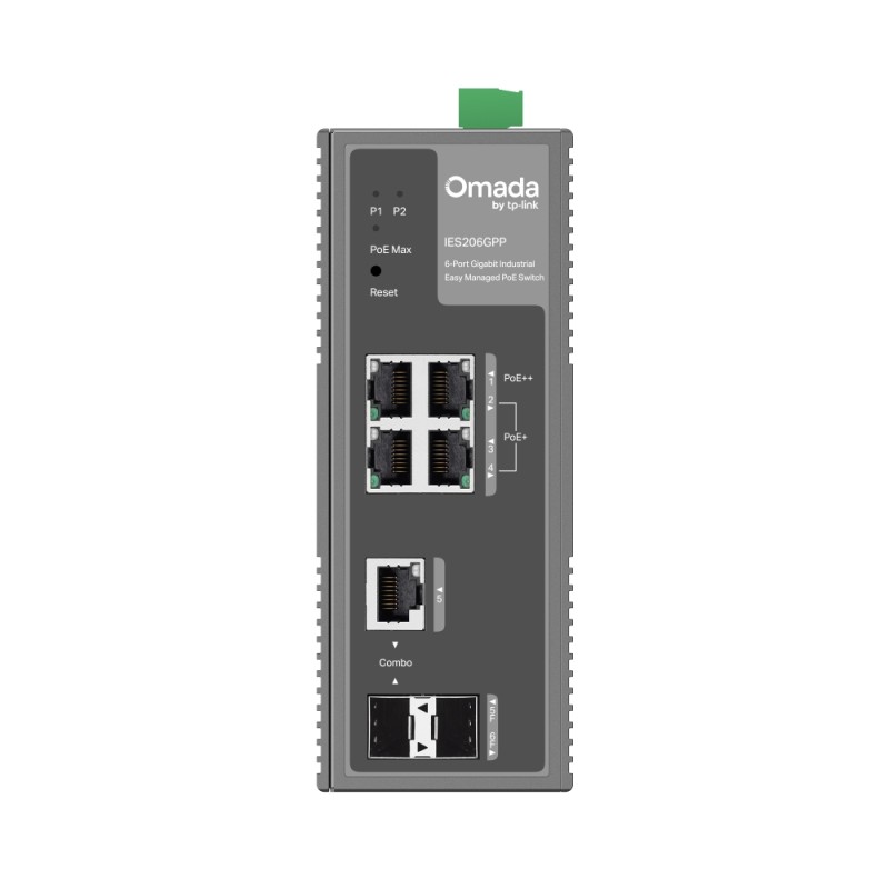 TP-Link Switch Easy Managed Layer 2 8 Port &bull 8x 10/100/1000 Mbps &bull PoEBudget 70 Watt &bull Fanless &bull Omada SDN &bu -