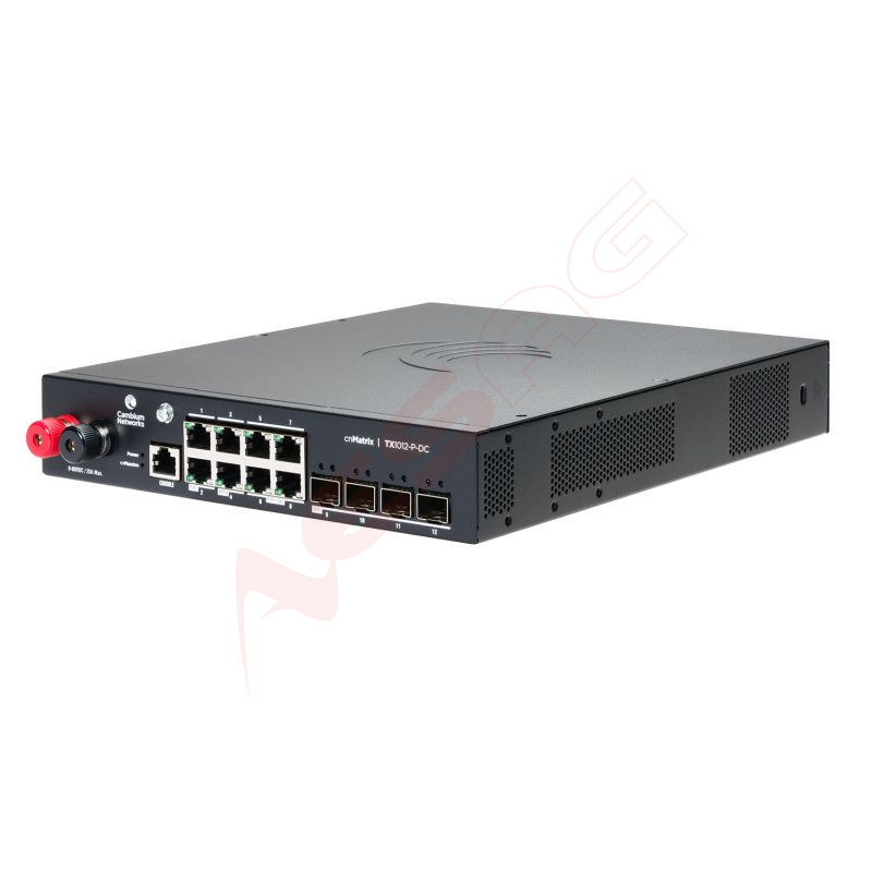 Cambium Networks cnMatrix TX 1012-P-DC - 170W POE Switch 8 x 1gbps & 4 SFP+ Cambium Networks - Artmar Electronic & Security AG 