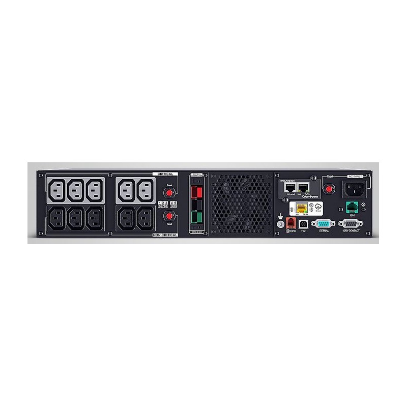 CyberPower UPS, PR-XL Tower/19" PRIII series, 1500VA/1500W, 2U, line-interactive, pure sine, LCD, USB/RS232/CLOUD, ext.Runtim - 