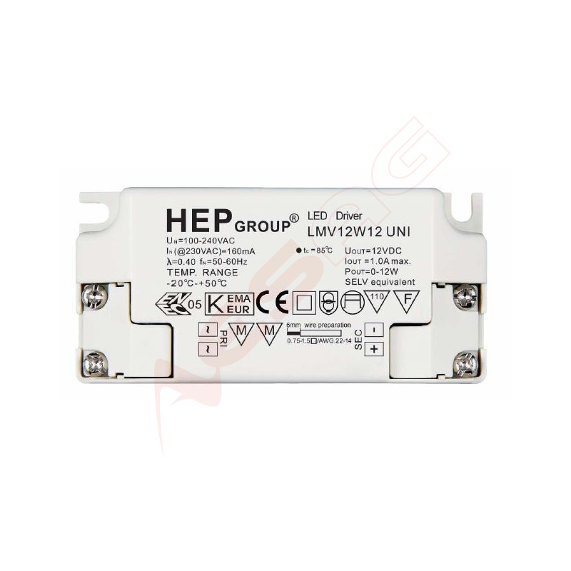 HEP Netzteil - 12V 12W - HEP Synergy 21 LED - Artmar Electronic & Security AG 