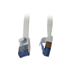 Patchkabel RJ45, CAT6A 500Mhz, 0.5m, weiss, U/FTP, flach, AWG32, Synergy 21 Synergy 21 Kabel, Dosen, etc. - Artmar Electronic &