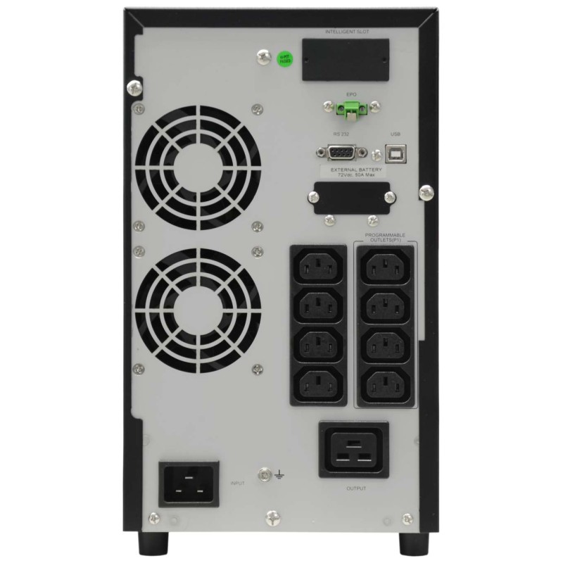 Effekta MTX-XL line-interactive UPS, 3000VA, 28min at cos phi 0.7 , MTX3000-28, USB+RS232, black, sine wave output, - 159692 - 1