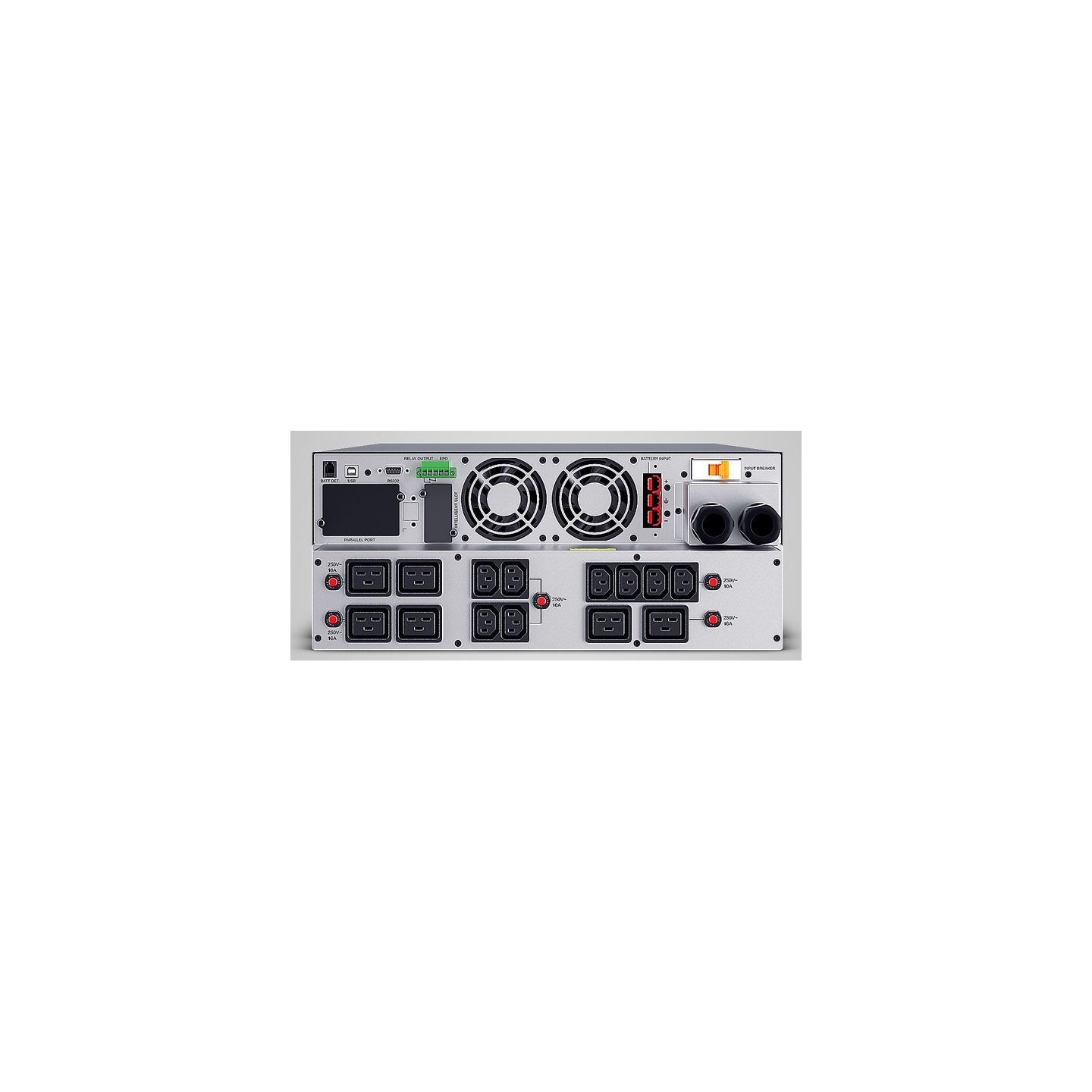 CyberPower USV, OLS Tower/19"-Serie, 6000VA/600W, 4HE, On-Line, LCD, USB/RS232, 1-phasig - 248116 - 6